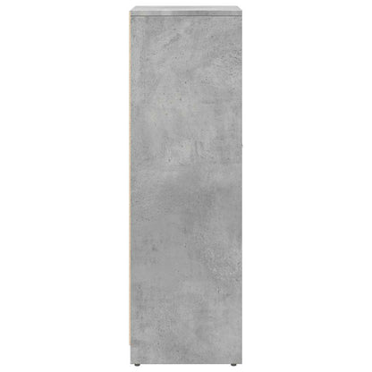 Bathroom Cabinet Concrete Grey 30x30x95 cm Engineered Wood