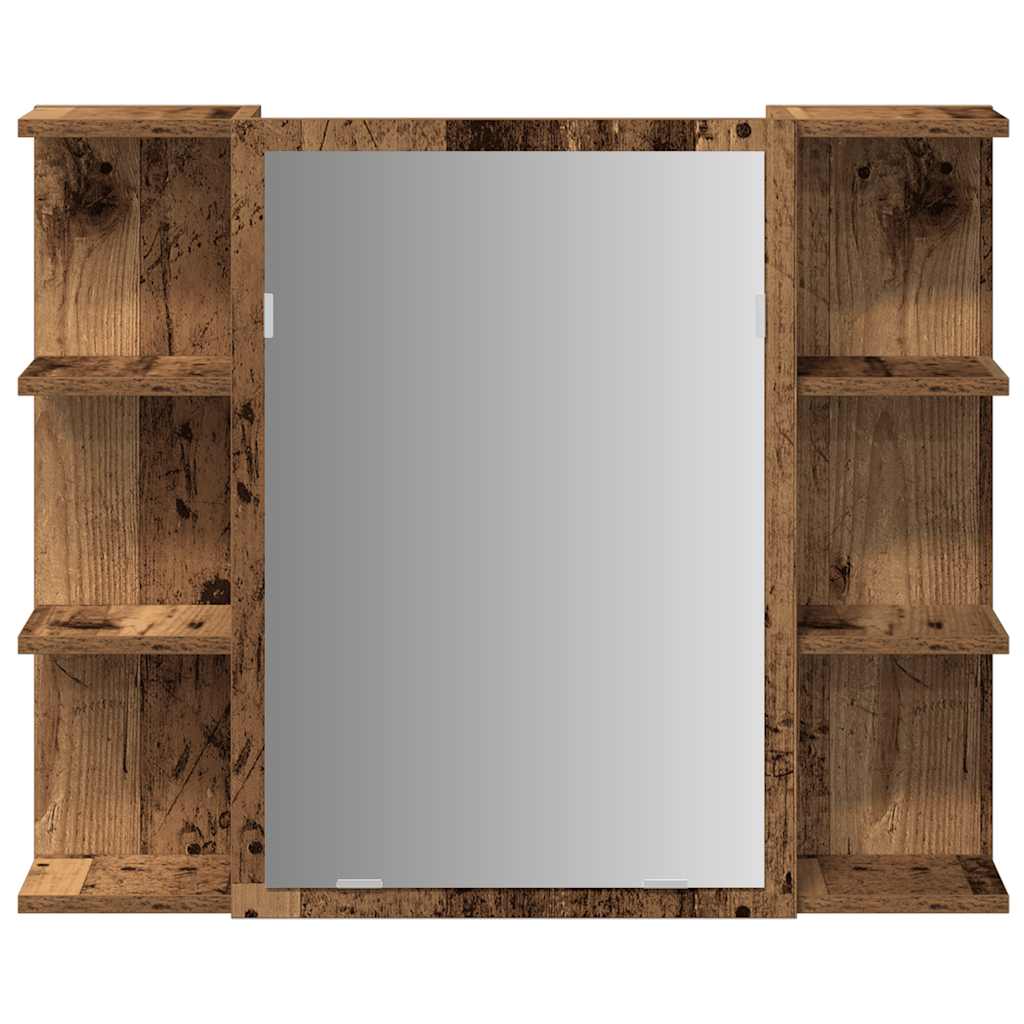 Bathroom Mirror Cabinet Old Wood 80x20.5x64 cm Engineered Wood