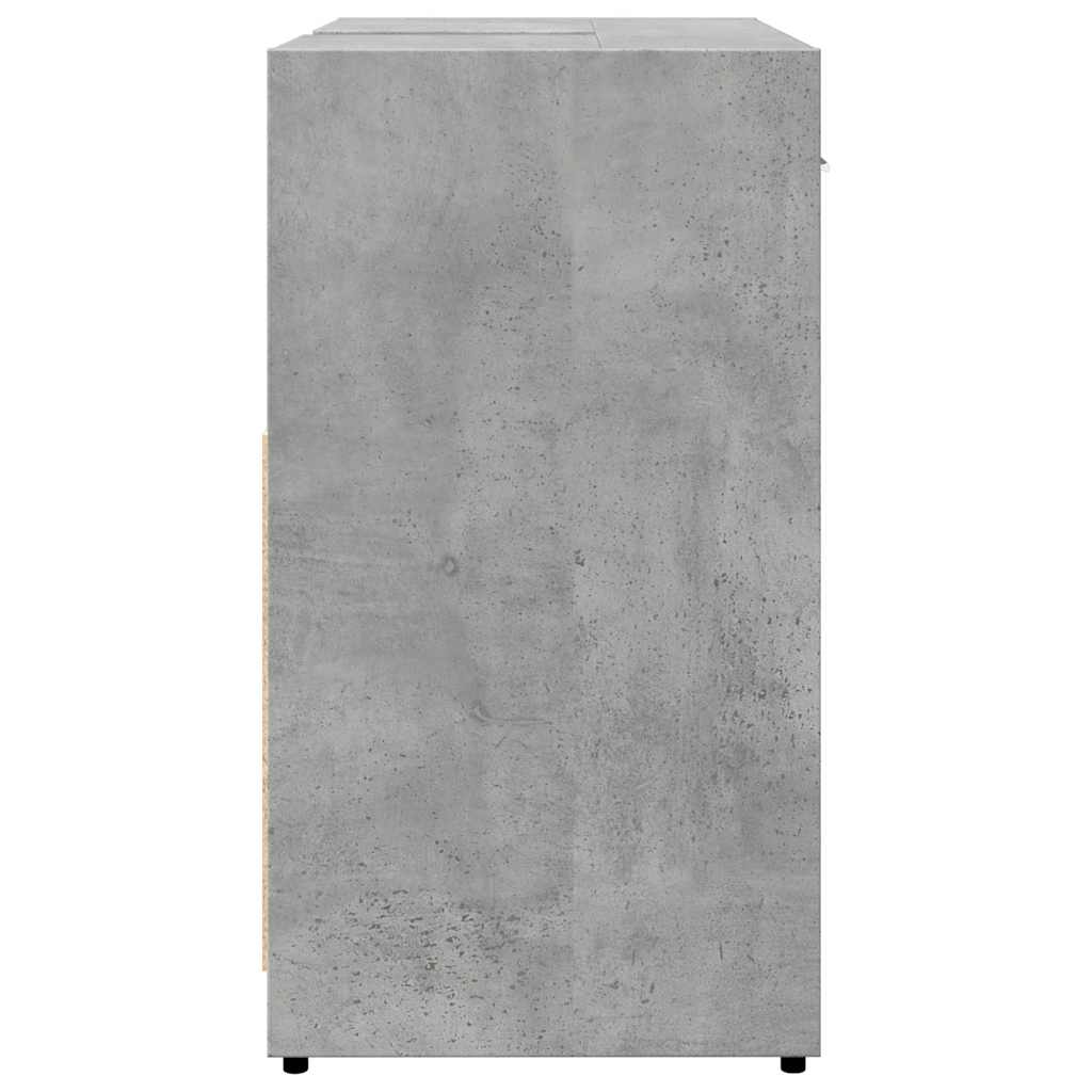 Bathroom Sink Cabinet Concrete Grey 60x33x60 cm Engineered Wood