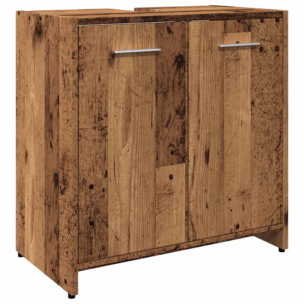 Bathroom Sink Cabinet Old Wood 60x33x60 cm Engineered Wood