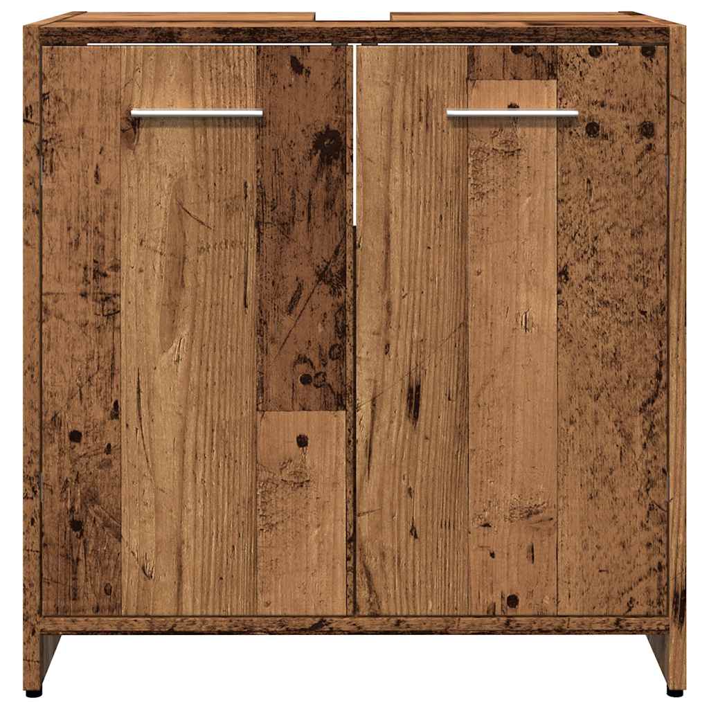 Bathroom Sink Cabinet Old Wood 60x33x60 cm Engineered Wood