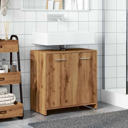 Bathroom Sink Cabinet Artisan Oak 60x33x60 cm Engineered Wood