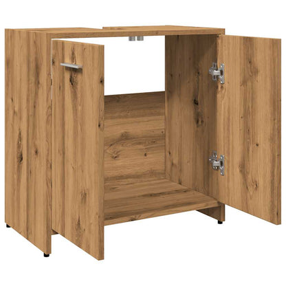 Bathroom Sink Cabinet Artisan Oak 60x33x60 cm Engineered Wood