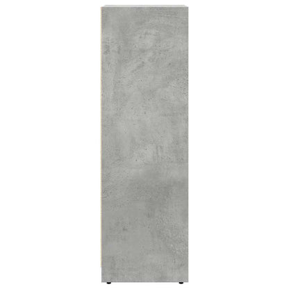 Bathroom Cabinet Concrete Grey 30x30x95 cm Engineered Wood