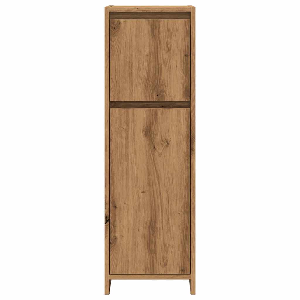 Bathroom Cabinet Artisan Oak 30x30x95 cm Engineered Wood