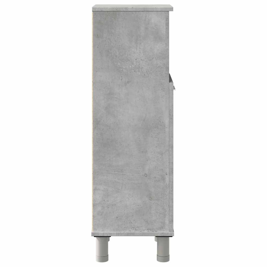 Bathroom Cabinet Concrete Grey 30x30x95 cm Engineered Wood