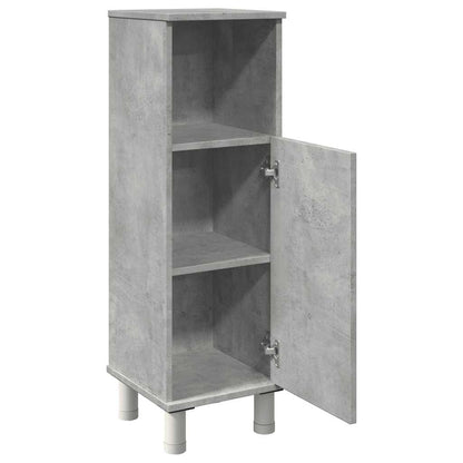 Bathroom Cabinet Concrete Grey 30x30x95 cm Engineered Wood