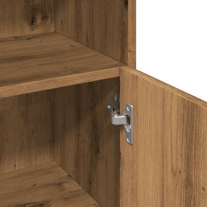 Bathroom Cabinet Artisan Oak 30x30x95 cm Engineered Wood