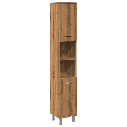 Bathroom Cabinet Artisan Oak 30x30x179 cm Engineered Wood