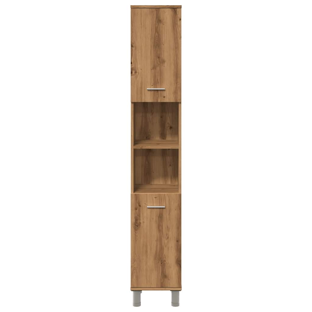 Bathroom Cabinet Artisan Oak 30x30x179 cm Engineered Wood