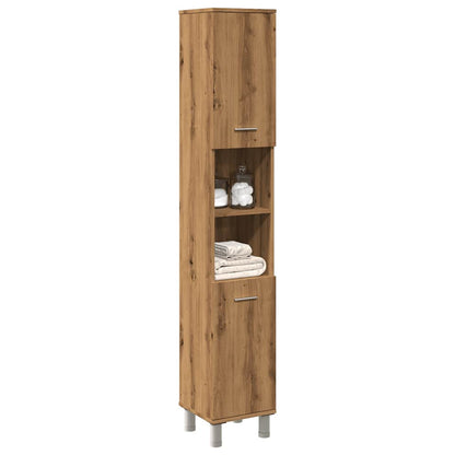 Bathroom Cabinet Artisan Oak 30x30x179 cm Engineered Wood