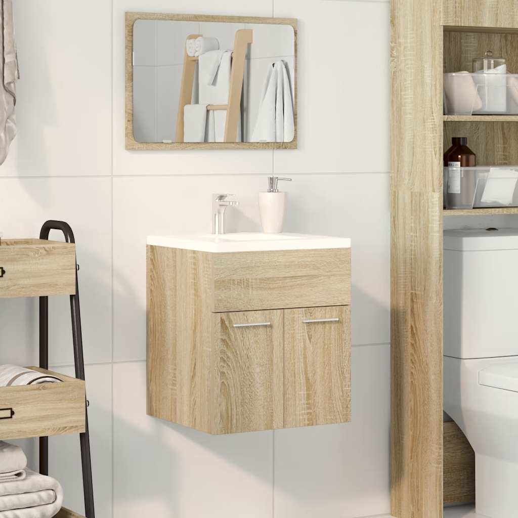 Bathroom Sink Cabinet Sonoma Oak 41x38.5x46 cm Engineered Wood