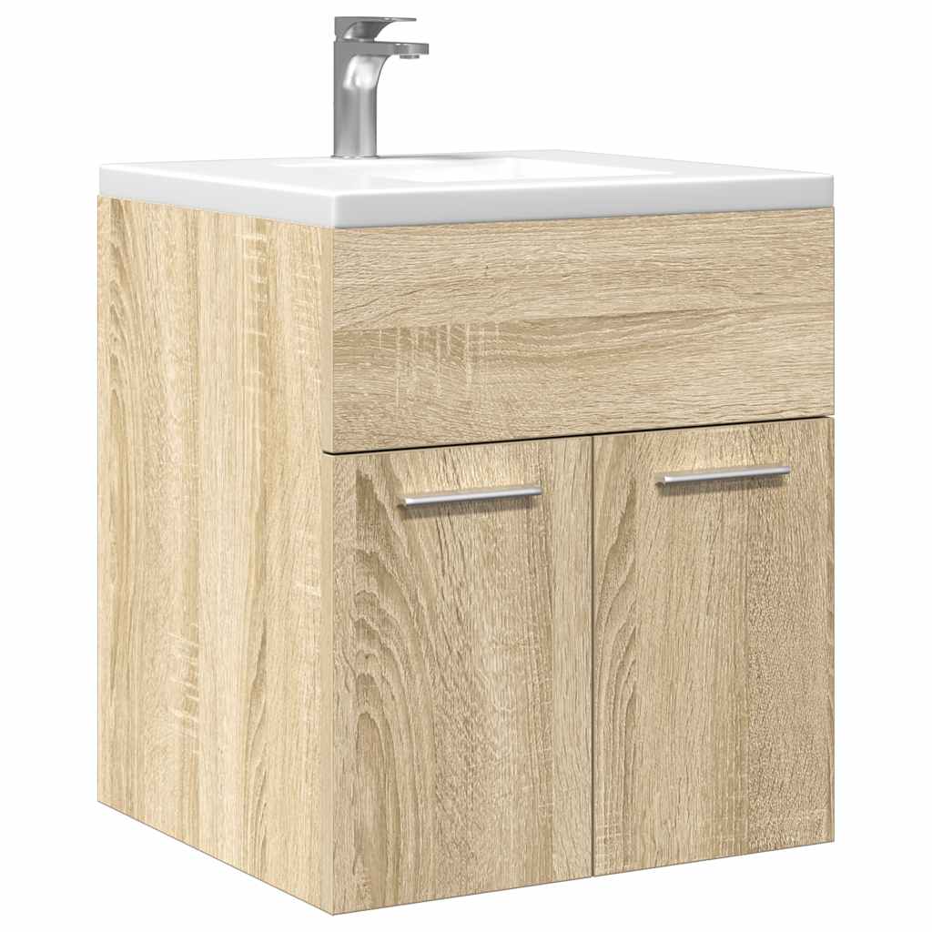 Bathroom Sink Cabinet Sonoma Oak 41x38.5x46 cm Engineered Wood