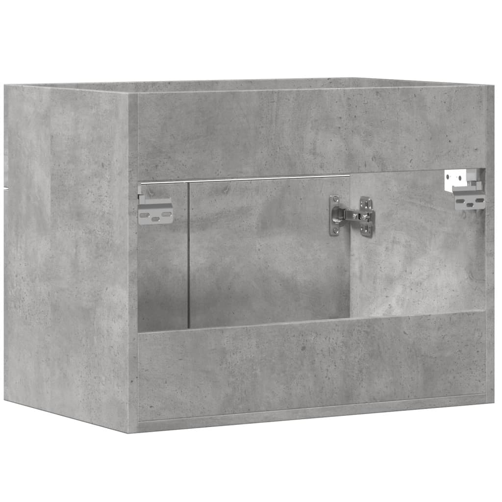 Sink Cabinet Concrete Grey 60x38.5x46 cm Engineered Wood