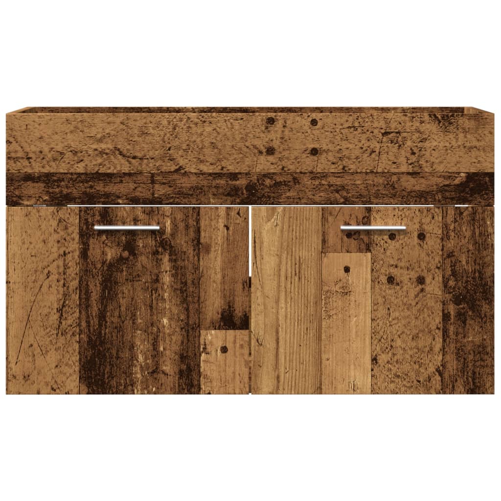 Bathroom Sink Cabinet Old Wood 90x38.5x46 cm Engineered Wood