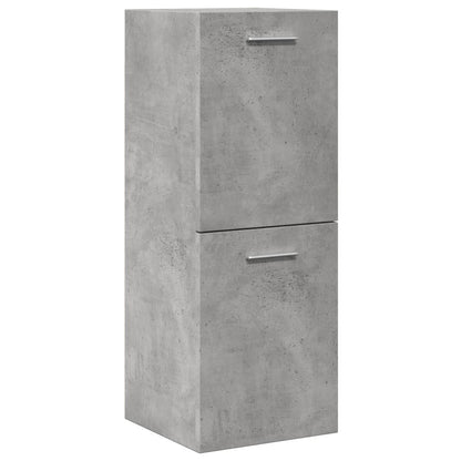 Bathroom Hanging Cabinet Concrete Grey 30x30x80 cm Engineered Wood