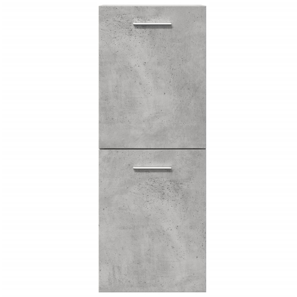 Bathroom Hanging Cabinet Concrete Grey 30x30x80 cm Engineered Wood