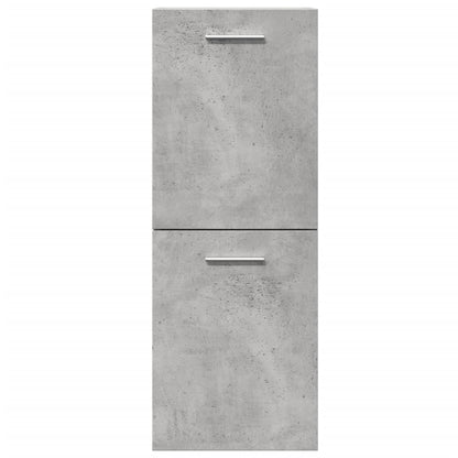 Bathroom Hanging Cabinet Concrete Grey 30x30x80 cm Engineered Wood