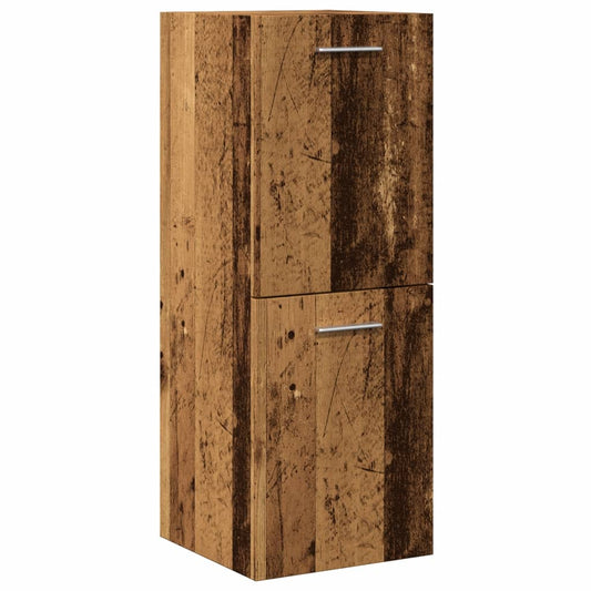 Bathroom Hanging Cabinet Old Wood 30x30x80 cm Engineered Wood