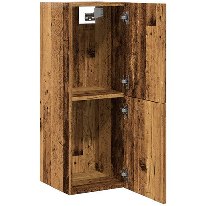 Bathroom Hanging Cabinet Old Wood 30x30x80 cm Engineered Wood