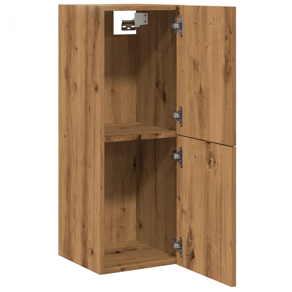 Bathroom Hanging Cabinet Artisan Oak 30x30x80 cm Engineered Wood