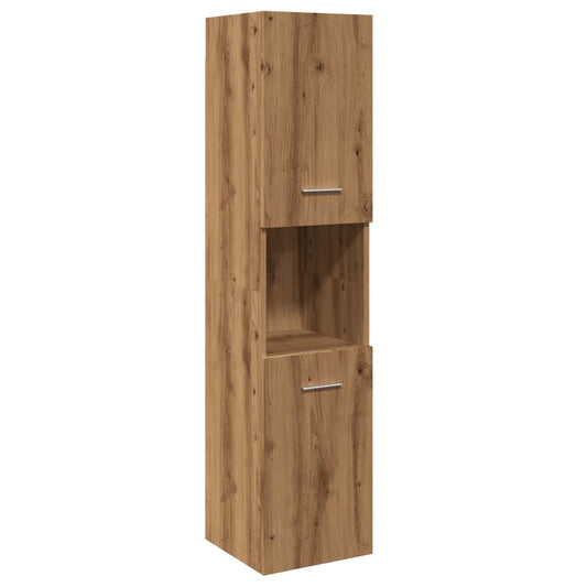 Bathroom Hanging Cabinet Artisian Oak 30x30x130 cm Engineered Wood