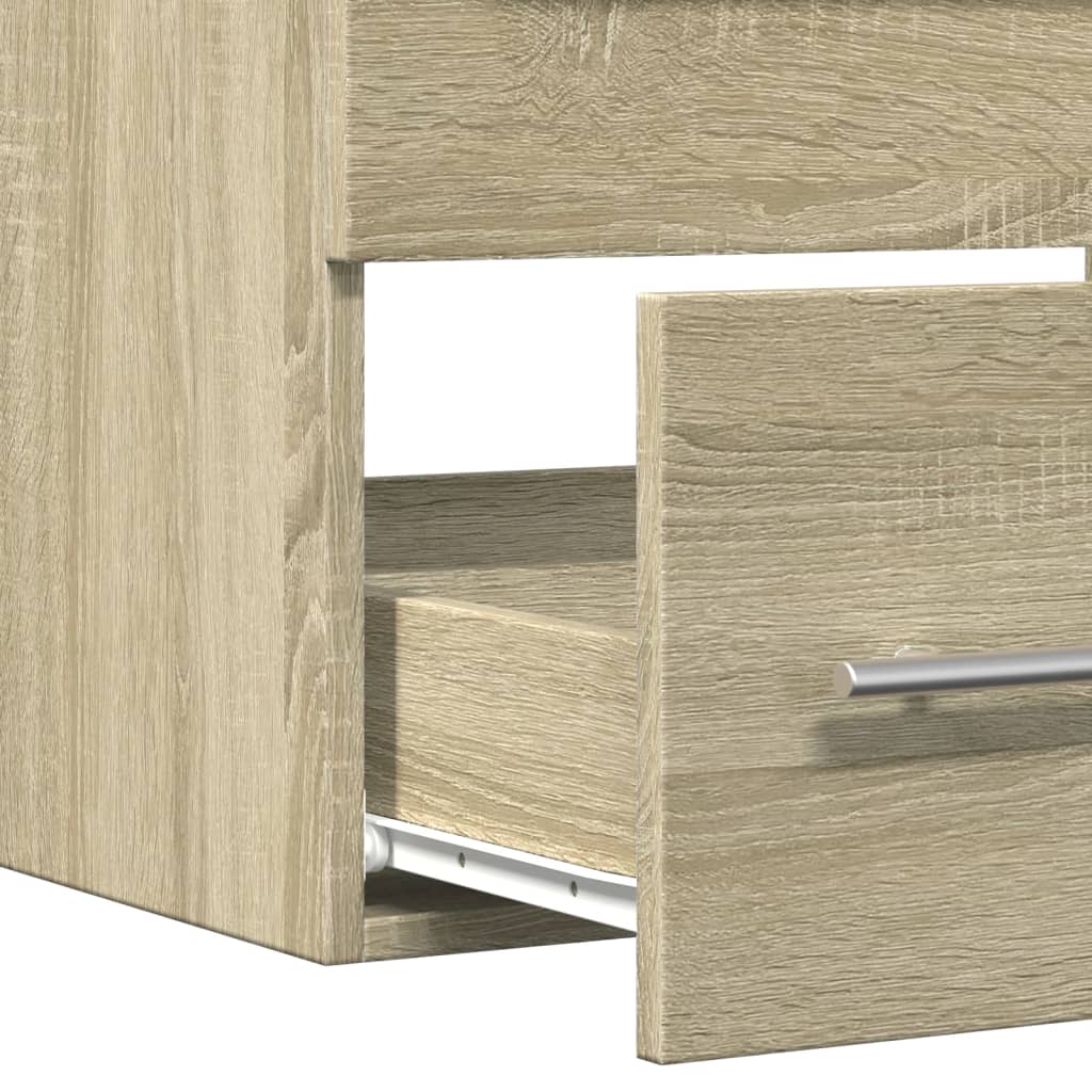 Sink Cabinet Sonoma Oak 60x38.5x48 cm Engineered Wood