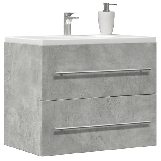 Sink Cabinet Concrete Grey 60x38.5x48 cm Engineered Wood