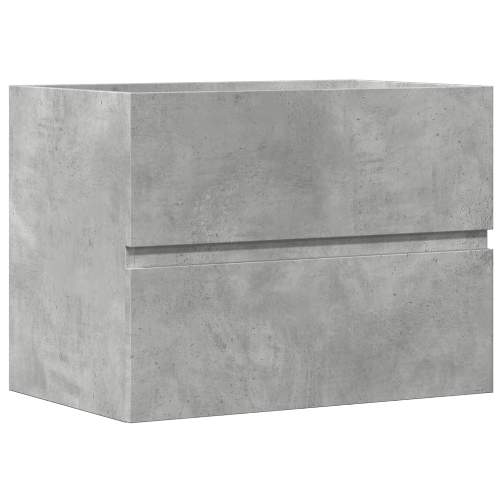 Bathroom Cabinet Concrete Grey 60x38.5x45 cm Engineered Wood