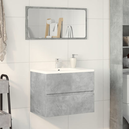 Bathroom Cabinet Concrete Grey 60x38.5x45 cm Engineered Wood