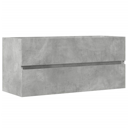 Sink Cabinet Concrete Grey 100x38.5x45 cm Engineered Wood