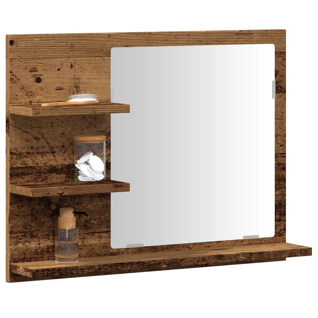 Bathroom Mirror Cabinet Old Wood 60x10.5x45 cm - Bend