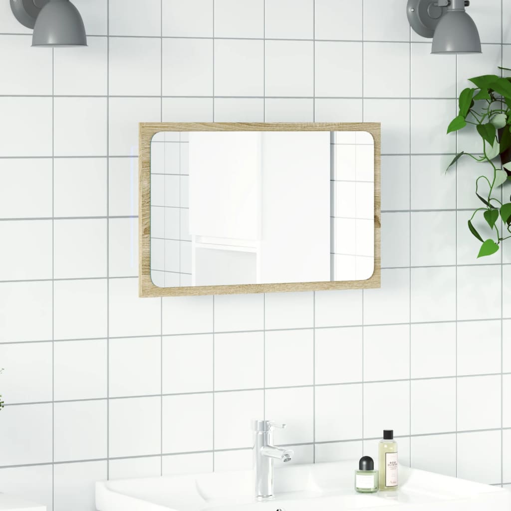 Bathroom Mirror with LED Light - 60x8.5x38 cm - Bend