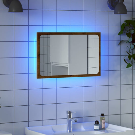 Bathroom Mirror with LED Light - 60x8.5x38 cm - Bend