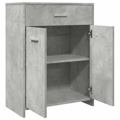 Bathroom Cabinet Concrete Grey 60x33x80 cm Engineered Wood