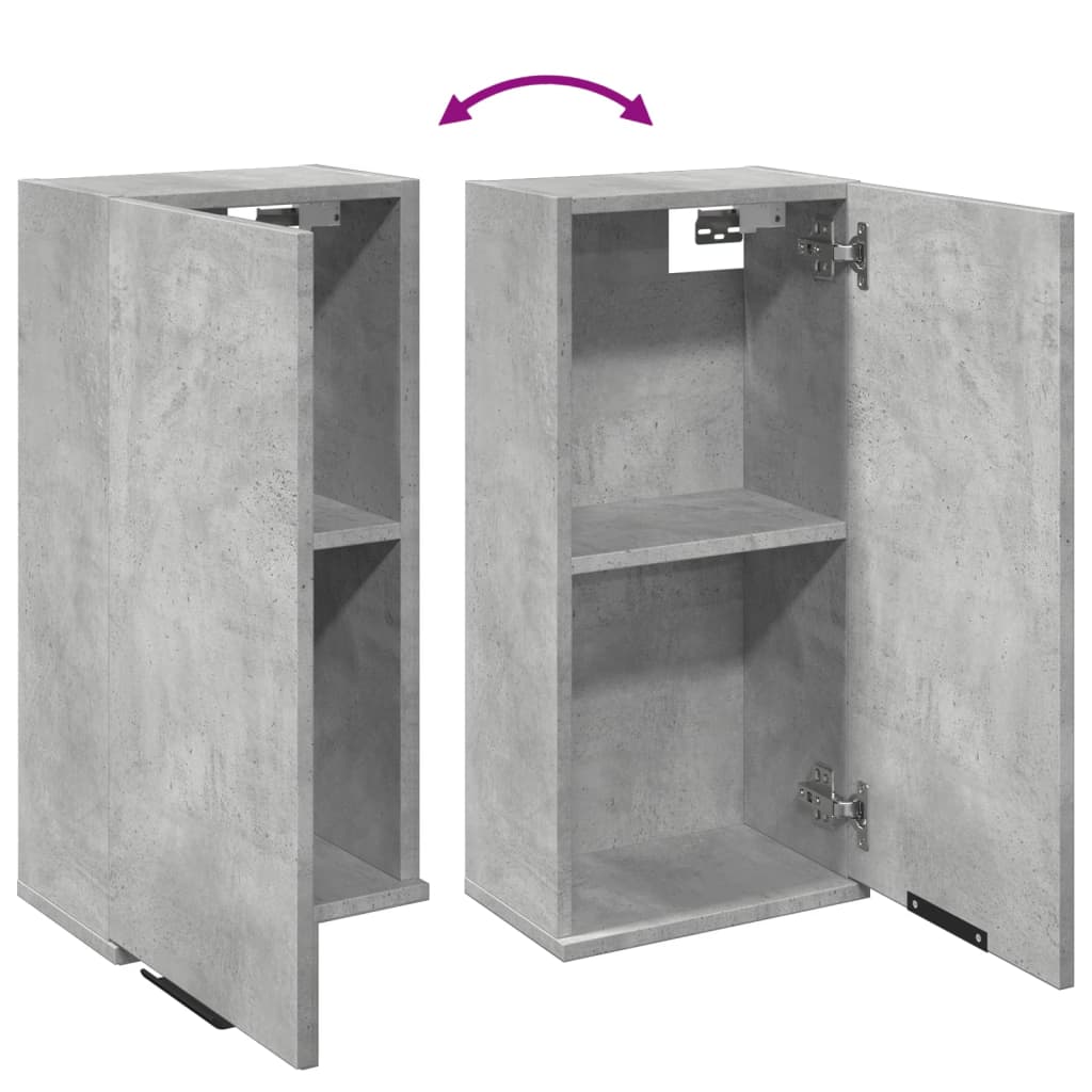 Wall-mounted Bathroom Cabinet Concrete Grey 32x20x67 cm - Bend