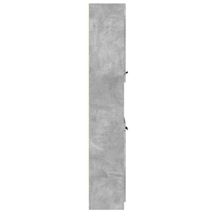 Bathroom Cabinet Concrete Grey 32x34x188.5 cm Engineered Wood - Bend