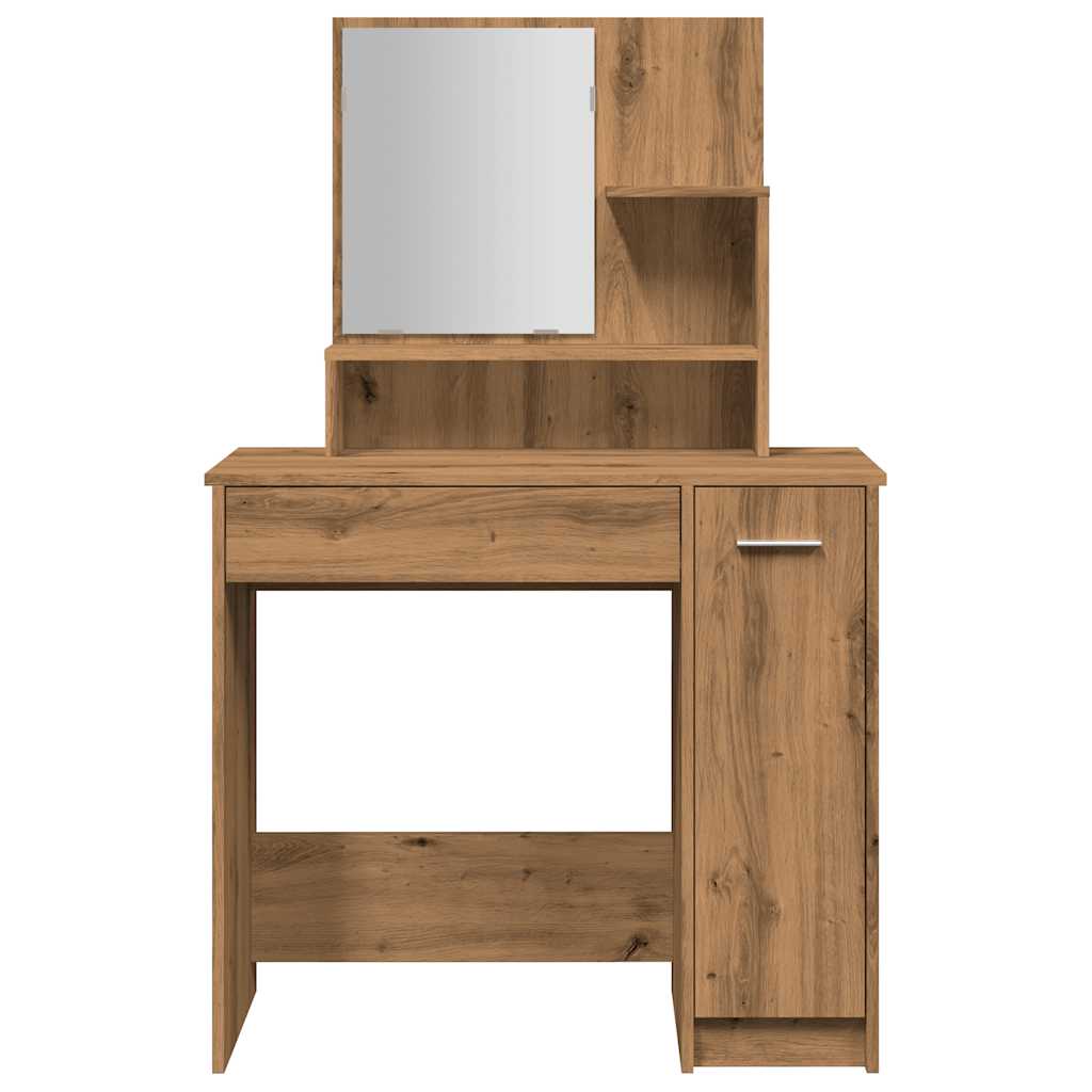 Dressing Table with Mirror Artisan Oak 86.5x35x136 cm - Bend