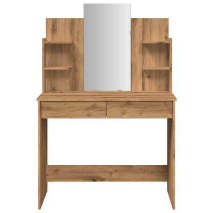 Dressing Table with Mirror Artisan Oak 96x39x142 cm - Bend