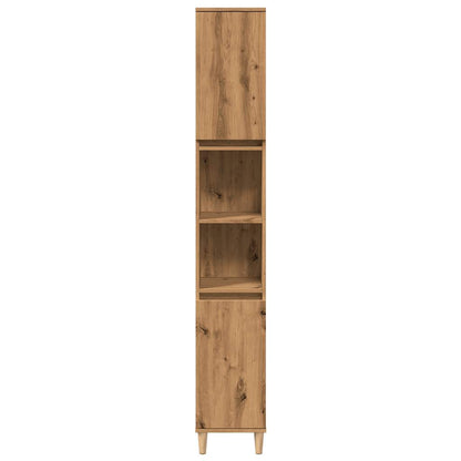 Bathroom Cabinet Artisan Oak 30x30x190 cm Engineered Wood