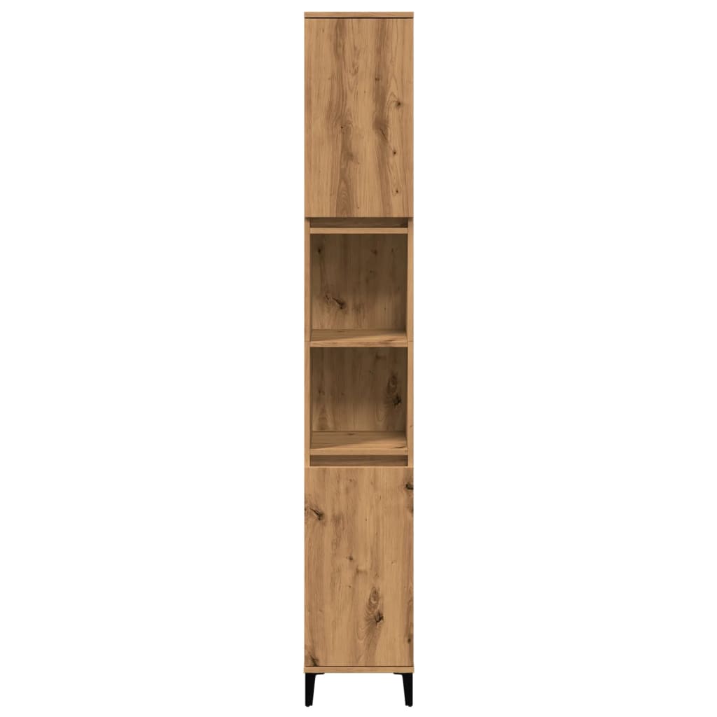 Bathroom Cabinet Artisan Oak 30x30x190 cm Engineered Wood