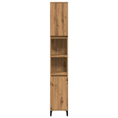 Bathroom Cabinet Artisan Oak 30x30x190 cm Engineered Wood