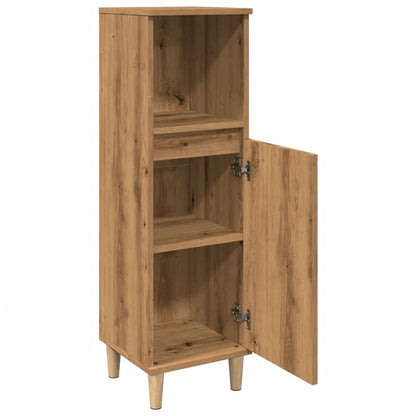 Bathroom Cabinet Artisan Oak 30x30x100 cm Engineered Wood