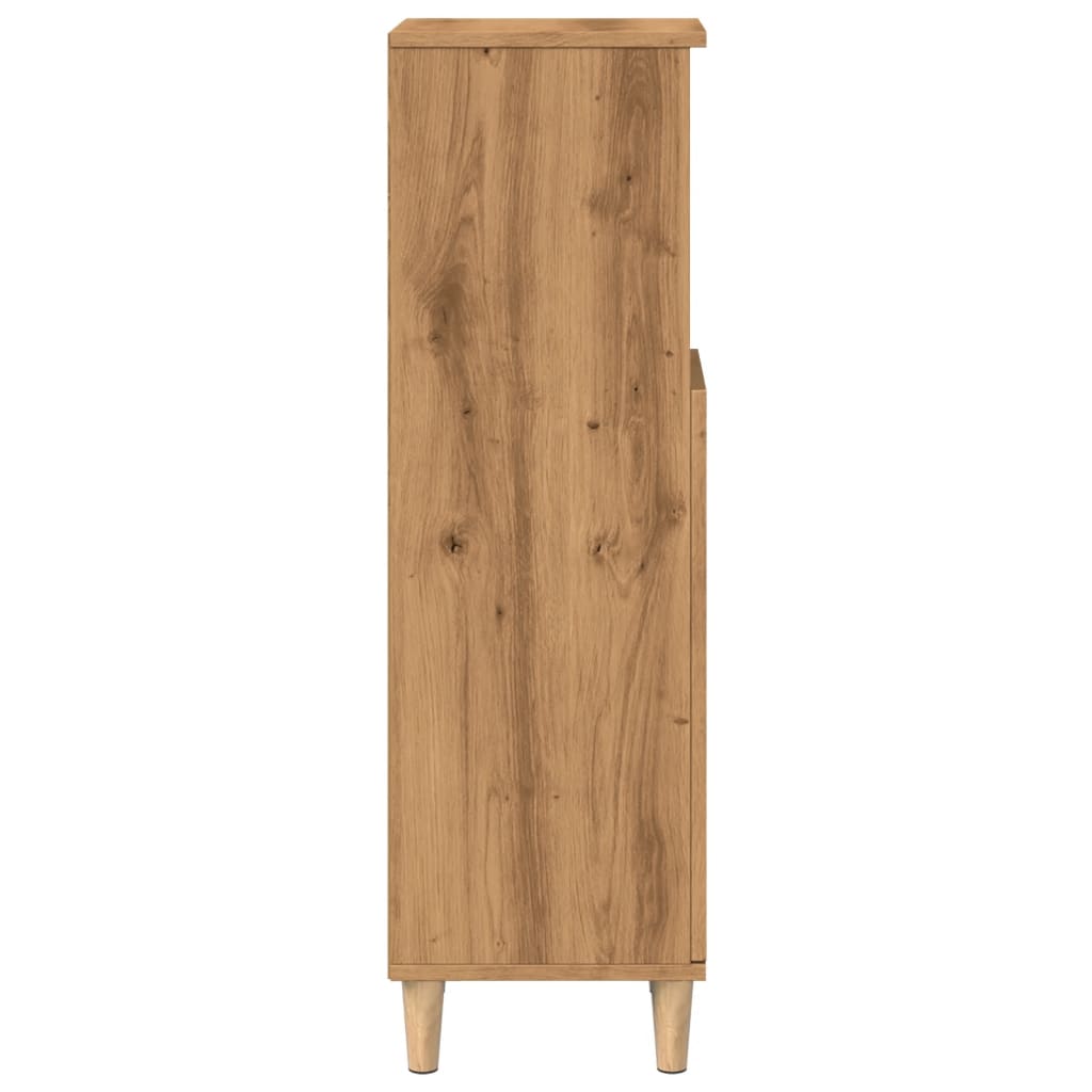 Bathroom Cabinet Artisan Oak 30x30x100 cm Engineered Wood