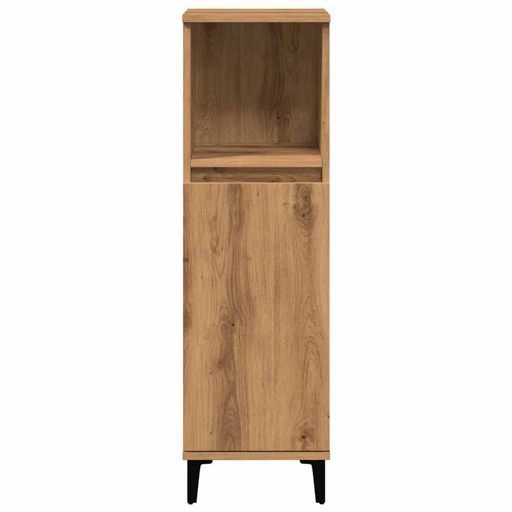 Artisan Oak Bathroom Storage Cabinet - Bend