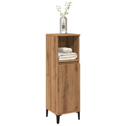 Artisan Oak Bathroom Storage Cabinet - Bend