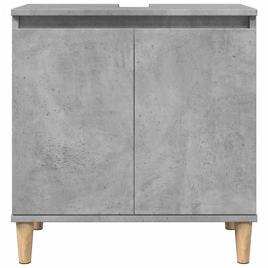 Sink Cabinet Concrete Grey 58x33x60 cm Engineered Wood - Bend