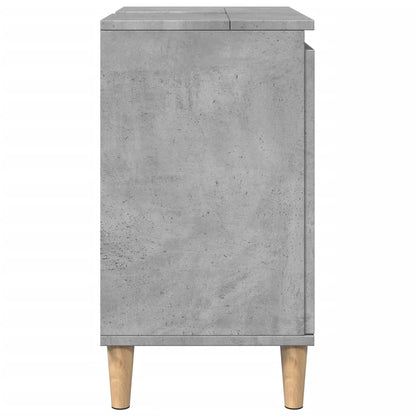 Sink Cabinet Concrete Grey 58x33x60 cm Engineered Wood - Bend