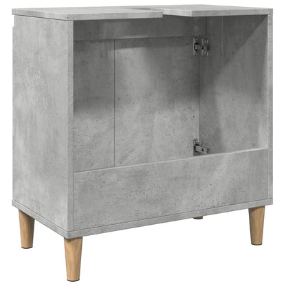 Sink Cabinet Concrete Grey 58x33x60 cm Engineered Wood - Bend