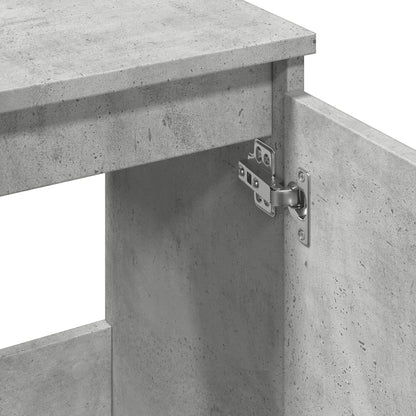 Sink Cabinet Concrete Grey 58x33x60 cm Engineered Wood - Bend